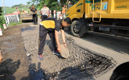 Polres Magetan Revitalisasi Jembatan Mangge untuk Masyarakat
