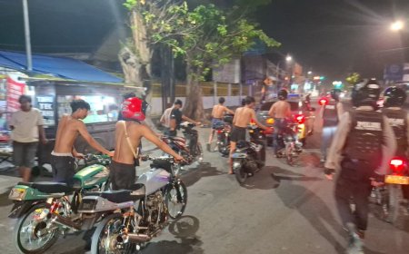 Patroli Pleton Siaga Polres Pasuruan Kota Amankan 14 Motor Diduga Balap Liar
