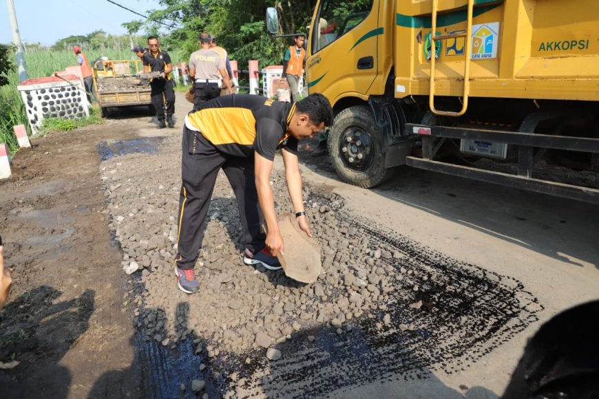 Polres Magetan Revitalisasi Jembatan Mangge untuk Masyarakat