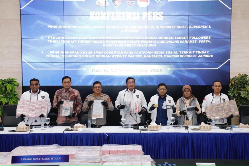 Bareskrim Polri Ungkap Tiga Kasus Judi Online, Sita dan Bekukan Dana Puluhan Miliar